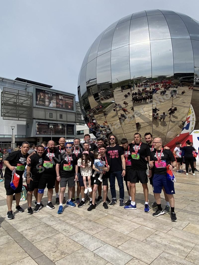 Bristol 10K May 2023 — Salvatore and Gerland after the run