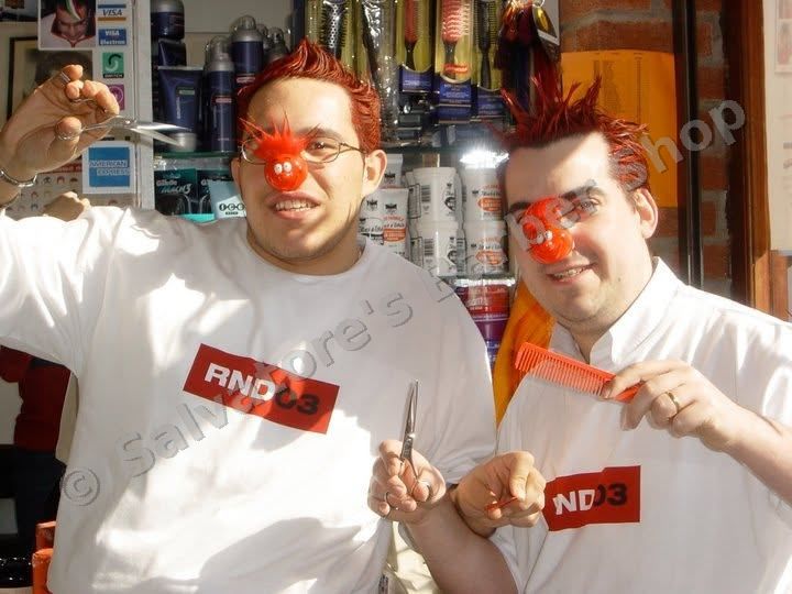 Red Nose Day 2003 at Salvatores Barber Shop
